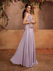 Bling & Sparkly Embellished Top with Palazzos
