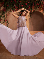 Bling & Sparkly Embellished Top with Palazzos