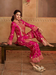 Floral Embroidered Tunic with Palazzos