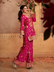 Floral Embroidered Tunic with Palazzos