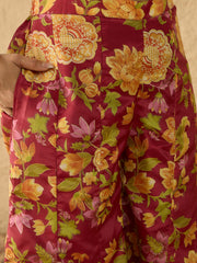 Floral Printed Top with Palazzos