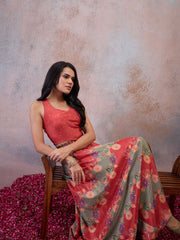 Embroidered Top with Skirt
