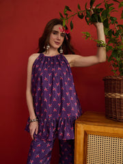 Printed Top with Palazzos