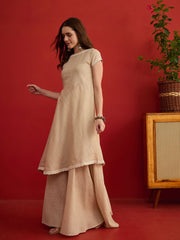 Linen Solid Top with Palazzos