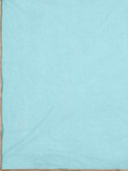 Turquoise Embroidered Unstitched Dress Material