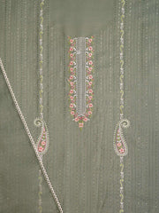 Embroidered Unstitched Dress Material