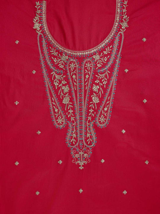 Embroidered Unstitched Dress Material