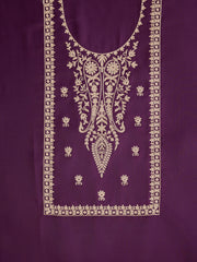 Floral Embroidered Unstitched Dress Material