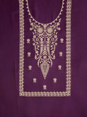 Floral Embroidered Unstitched Dress Material