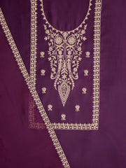 Floral Embroidered Unstitched Dress Material