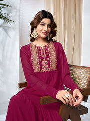 Embroidered Tiered Maxi Dress