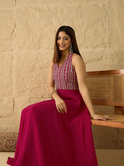 Embroidered Gown Maxi Ethnic Dresses