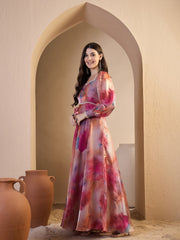Printed Gown Maxi Ethnic Dresses