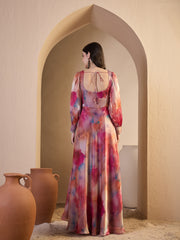 Printed Gown Maxi Ethnic Dresses