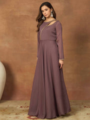 Round Neck Ethnic Dresses
