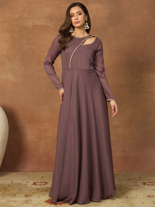 Round Neck Ethnic Dresses