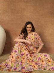 Printed V-Neck Maxi Dresses