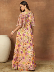 Printed V-Neck Maxi Dresses