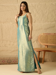 Square Neck Maxi Ethnic Dresses