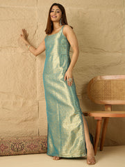 Square Neck Maxi Ethnic Dresses
