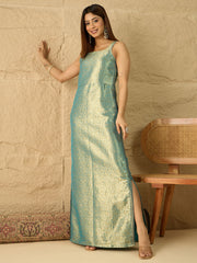 Square Neck Maxi Ethnic Dresses