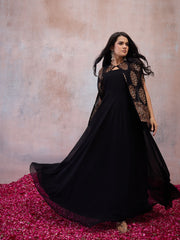 Shoulder Straps Maxi Dress With Jacket