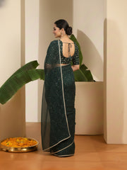 Ethnic Motifs Organza Saree
