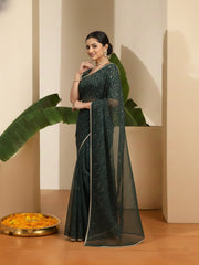 Ethnic Motifs Organza Saree