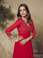 Embroidered V Neck Top With Palazzo