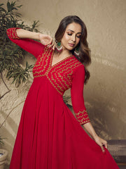 Embroidered V Neck Top With Palazzo