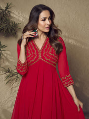 Embroidered V Neck Top With Palazzo
