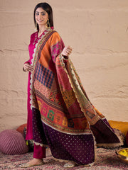 Women Ethnic Motifs Embroidered Anarkali Kurta with Trousers & Dupatta