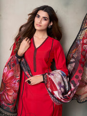 Women Floral Printed Regular Kurta with Trousers & With Dupatta