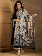 Women Floral Printed Regular Kurta with Palazzos & With Dupatta
