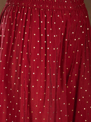 Women Ethnic Motifs Embroidered Sequinned Kurta with Palazzos & Dupatta