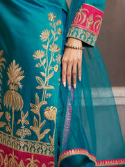 Women Floral Embroidered Regular Kurta with Trousers & Dupatta