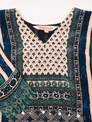 Women Ethnic Motifs Printed Regular Silk Crepe Kurta with Palazzos & With Dupatta