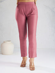 Ethnic Motifs Embroidered A Line Thread Work Kurta With Trousers