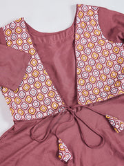 Ethnic Motifs Embroidered A Line Thread Work Kurta With Trousers