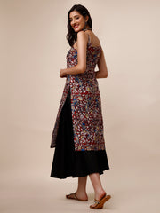 Women Floral Printed Gotta Patti Floral Kurta