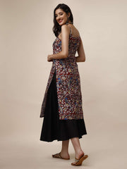 Women Floral Printed Gotta Patti Floral Kurta