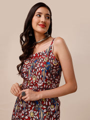 Women Floral Printed Gotta Patti Floral Kurta