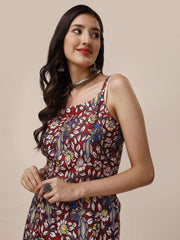 Women Floral Printed Gotta Patti Floral Kurta
