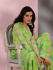 Floral Printed V-Neck Top With Palazzo Co-Ords