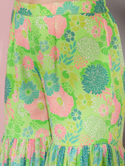 Embroidered V-Neck Top & Trousers Co-Ords