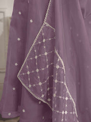 Women Floral Embroidered Empire Thread Work Kurta with Trousers & With Dupatta