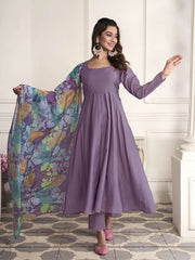 Women Empire Kurta with Trousers & With Dupatta