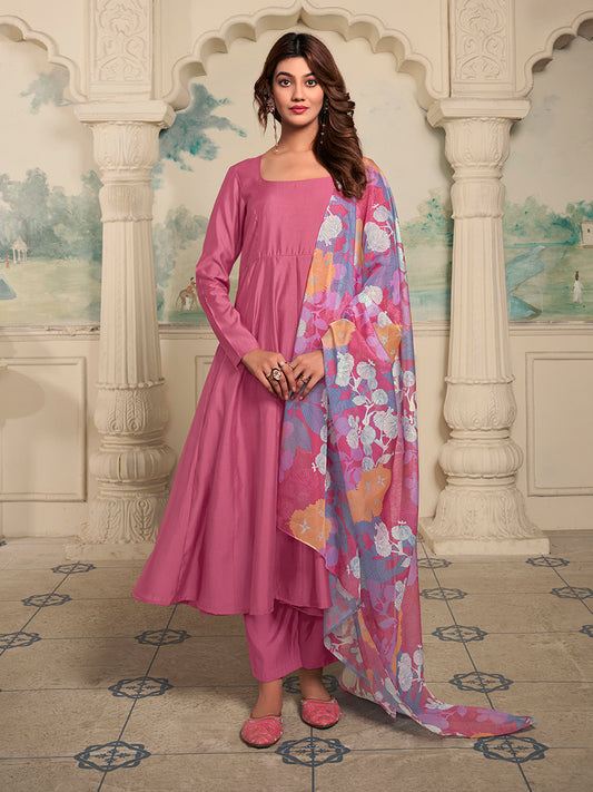 Women Empire Kurta with Trousers & With Dupatta