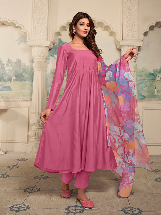 Women Empire Kurta with Trousers & With Dupatta