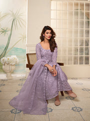 Women Floral Embroidered Regular Thread Work Kurta with Trousers & With Dupatta